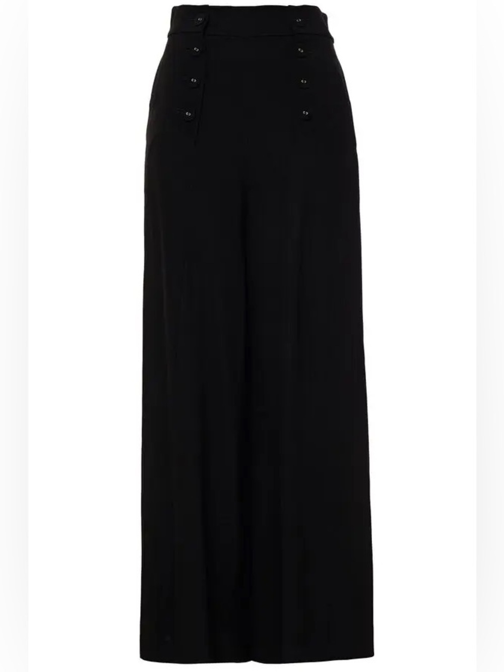 Zimmermann Women’s Wide Leg Pants Crepe Button Detail Size 0 Workwear Designer - Picture 2 of 6
